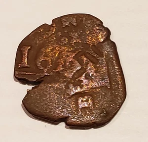 New World Pirate Era,Spanish Empire Bronze,1613’s Coin AD.Own History - Picture 1 of 7