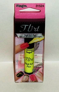 Fingrs Flirt Nail Art Pen Extra Fine Tip Mix N Match YELLOW 85634 NIp - Imagen 1 de 1