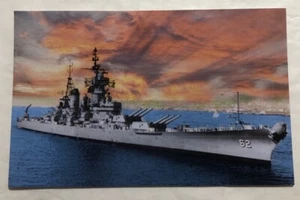 U.S.S. New Trikot, BB-62. AK - Bild 1 von 2