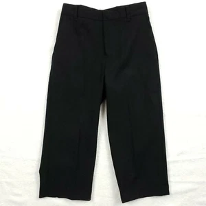 Calvin Klein Boys 4 Reg Black Classic Fit Flat Front Stretch Dress Pants - Picture 1 of 4
