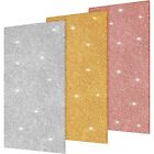 3 Pieces Glitter Acrylic Sheets For Laser Cutting Gold, Silver, Rose Gold