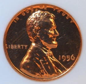 Rare 1956 Lincoln Wheat Cent Certified NGC PF-67 Proof Red Blazer Gem OH Holder - Picture 1 of 7