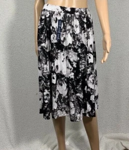 Gap Women's Small A line Floral Stretch Midi Skirt Pull On Elastic Waist - Picture 1 of 6