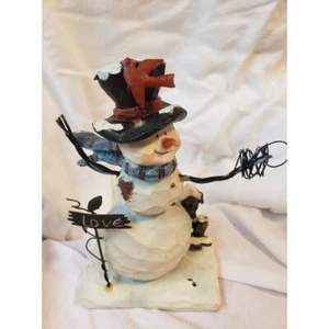 figura decorativa muñeco de nieve - Imagen 1 de 3