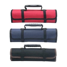 Electrician Tool Pocket Bag Roll Up Storage Organizer Bags Canvas Chisel Toolkit