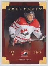 2013-14 UD ARTIFACTS TYLER ENNIS GOLD /25 PARALLEL #148 Team Canada Leafs