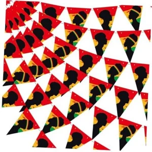 Black History Month Party Decoration, 60 Pcs 50ft African American Banners - Picture 1 of 7