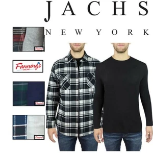 Jachs Men’s Brawny Flannel + Thermal 2-pack D35 - Picture 1 of 25