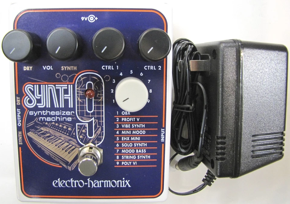 Used Electro-Harmonix EHX SYNTH9 Synthesizer Machine Guitar Pedal Synth 9 - Image 1 of 1