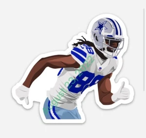IMÁN Cee Dee Lamb #88 - Dallas Cowboys Hombre Cueva Hardhat NFL Arte Vectorial - Imagen 1 de 1