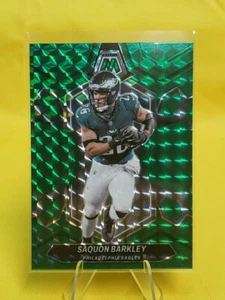 2024 Panini Mosaic Green Prizm Color Match Saquon Barkley #177 - Eagles - Picture 1 of 2
