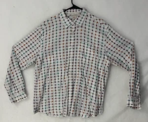 Carbon 2 Cobalt Large Cotton Shirt Long Sleeve Button - Picture 1 of 3