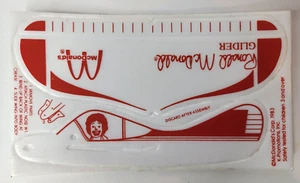 Planeador de espuma de poliestireno McDonalds Ronald McDonald 1983 raro - Imagen 1 de 4