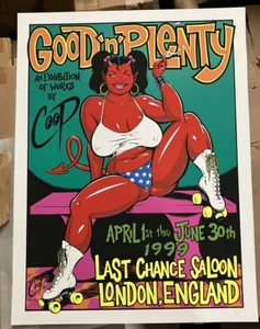 COOP - 1999 - "Good 'n' Plenty" London Art Show Print S&N Last Chance Saloon - Bild 1 von 5