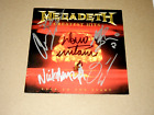 MEGADETH! DAVE MUSTAINE MARTY FRIEDMAN NICK MENZA +2 SIGNED CD BOOKLET coa 