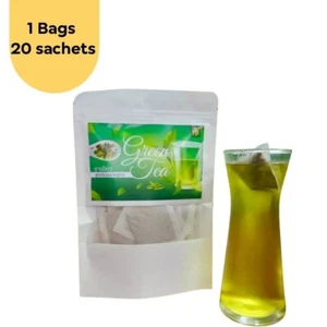 Green tea, Punny Herb, fat-burning herbal tea, weight loss drink, 20 sachets - Picture 1 of 10