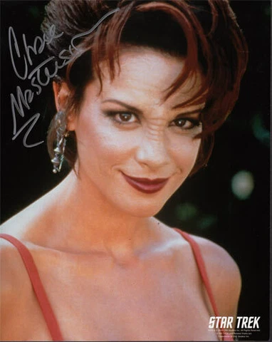 Chase Masterson SIGNED/AUTOGRAPHED Promo 8x10 Photo as Leeta Star Trek Con DS9 Cover