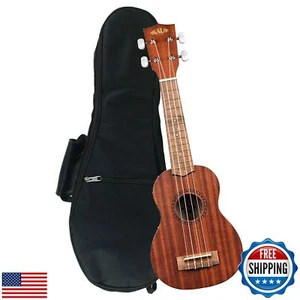 Kala KA-15S Mahogany Soprano Ukulele with Deluxe Gig Bag - Picture 1 of 5