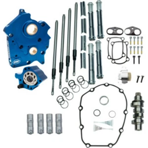 Kit de bomba de aceite de placa de cámara S&S M8 paquete cromo cadena 475C Harley Touring Softail - Imagen 1 de 2
