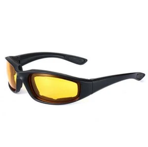 Chpoper Sunglass HD Night Yellow Lens motorbike Riding Glasses Driving cycling - Picture 1 of 14