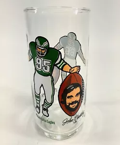 Bicchiere McDonalds Philadelphia Eagles John Bunting Bill Bergey 1980 - Foto 1 di 6