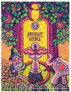 RARO Absolut 26 x 40 ARKANSAS Stato Litografia Poster Collezione Stampante - Foto 1 di 1