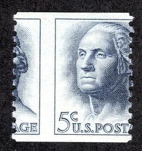 US # 1229 (1962) 5c - MNH EFO: Dramatic Misperf - Picture 1 of 2