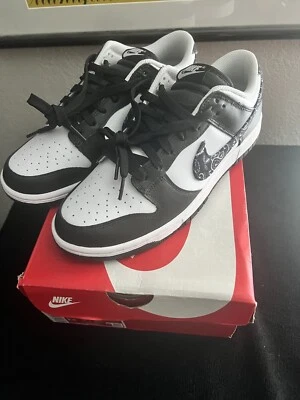 Nike Dunk Low Paisley Black Size 8.5M/10W - Image 1 of 4