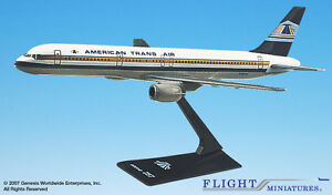Flight Miniatures ATA American Trans Air 1981 Boeing 757-200 1:200 Scale Model