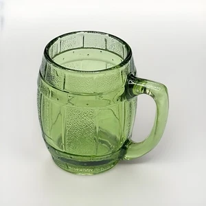 Vintage grün Glas Mini Bier Fass Zahnstocher Halter 2,5" - Bild 1 von 9