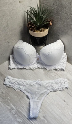 Ensemble soutien gorge Blanc en 100C neuf - Photo 1/2