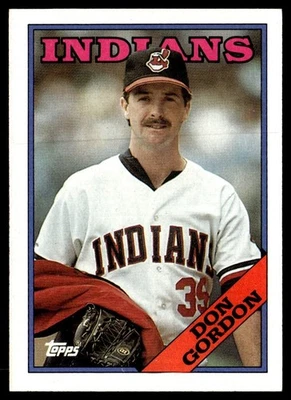 1988 Topps Don Gordon Cleveland Indians #144 - Image 1 of 2