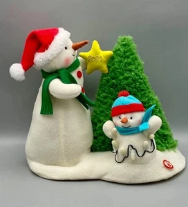 Hallmark TANGLED UP IN CHRISTMAS 2021 Snowman Singing Plush Jingle Pals Works - Picture 1 of 13
