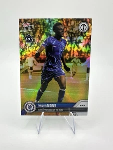 2024-25 Topps Now UEFA Tyrique George #8 Rookie First Goal Chelsea Gold Foil /50 - Picture 1 of 2