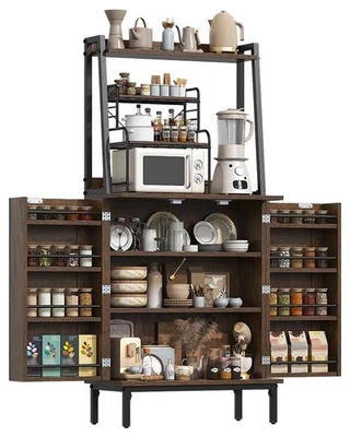 kepptory 51" Pantry Cabinet, Kitchen Pantry Storage Cabinet with, Storage She... - Image 1 of 4