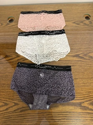 3 pares de bragas de encaje para mujer pantalones cortos lencería sexy caliente bragas francesas ropa interior Foto 1 de 4