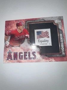 2016 Mike Trout Postage Stamp Card - Picture 1 of 6