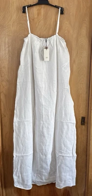 JDY Women's Petite Textured Sleeveless Maxi Dress Off White Size S NWT - Image 1 of 3