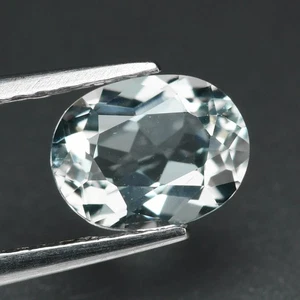 0.84 Ct Dazzling Perfect Oval Cut 7 x 5.5 MM 100% Natural Blue Brazil Aquamarine - Picture 1 of 5