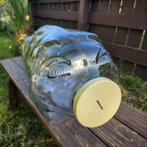 "Dieses kleine Schweinchen ging auf den Markt" Libbey 5 Gallonen Glas Schwein Flasche Glas 19" LANG - Bild 1 von 13
