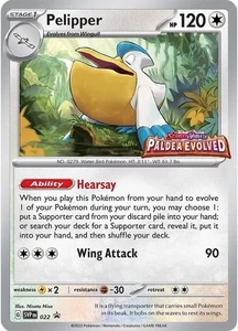 Pelipper - 022 (Prerelease) 022 Sv: Scarlet & Violet Promo Cards Holo - Picture 1 of 1