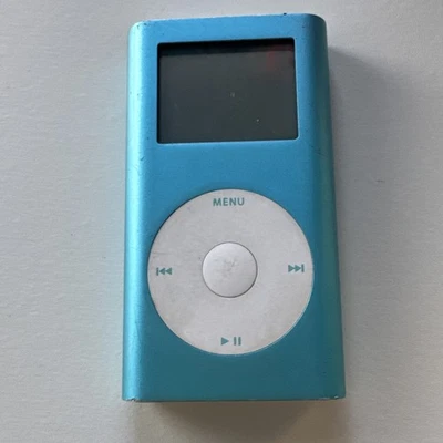 Apple iPod Mini: Gen 2 Aqua Blue - 4GB Vintage iPod - Image 1 of 3