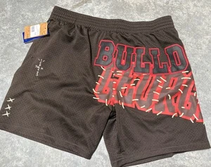 Georgia Bulldogs NCAA Cactus Jack Mitchell & Ness Shorts 2X Appliqué UGA Footb - Picture 1 of 11