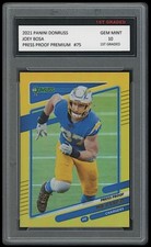 JOEY BOSA 2021 PANINI DONRUSS GOLD PRESS PROOF PREMIUM #75 1ST GRADED 10 CARD