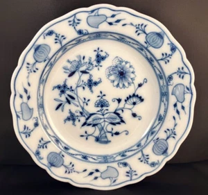 Antique Teichert Meissen Blue Onion 9" Cereal Pasta Bowl Dish Plate pre-1914 - Picture 1 of 6
