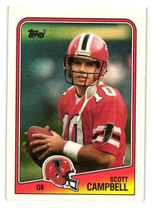 1988 Topps Scott Campbell #384 Rookie Atlanta Falcons