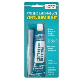 Blue Magic Wasserbett/Luftmatratze Vinyl Reparaturset: schnell trocknender Kleber und Patc - Bild 1 von 1