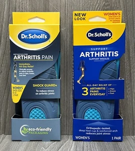 LOT OF 2 Dr. Scholl's Women's Orthotics for Arthritis Pain. Shoe Size 6-10 - Picture 1 of 2