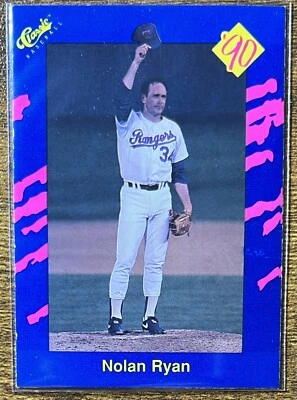 NOLAN RYAN 1990 CLASSIC BLUE TEXAS RANGERS #1 NMMT FREE SHIPPING! - Image 1 of 2