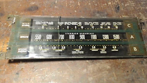 vintage RCA K60 CONSOLE: GLASS STATION GRAPHIC - Picture 1 of 4